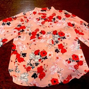 Tahari floral print blouse.